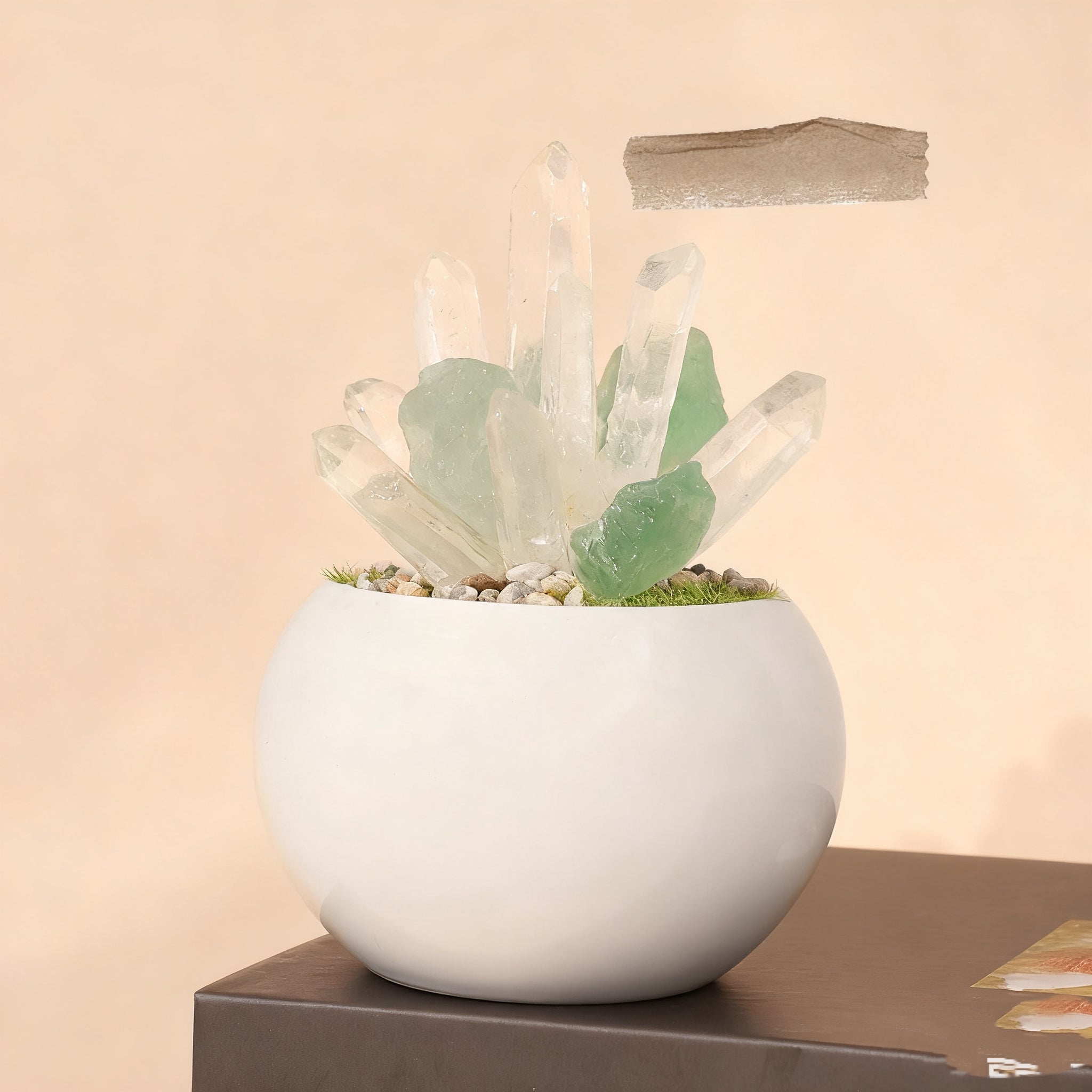 Crystal Raw Stone Ore Potted Column Ornament