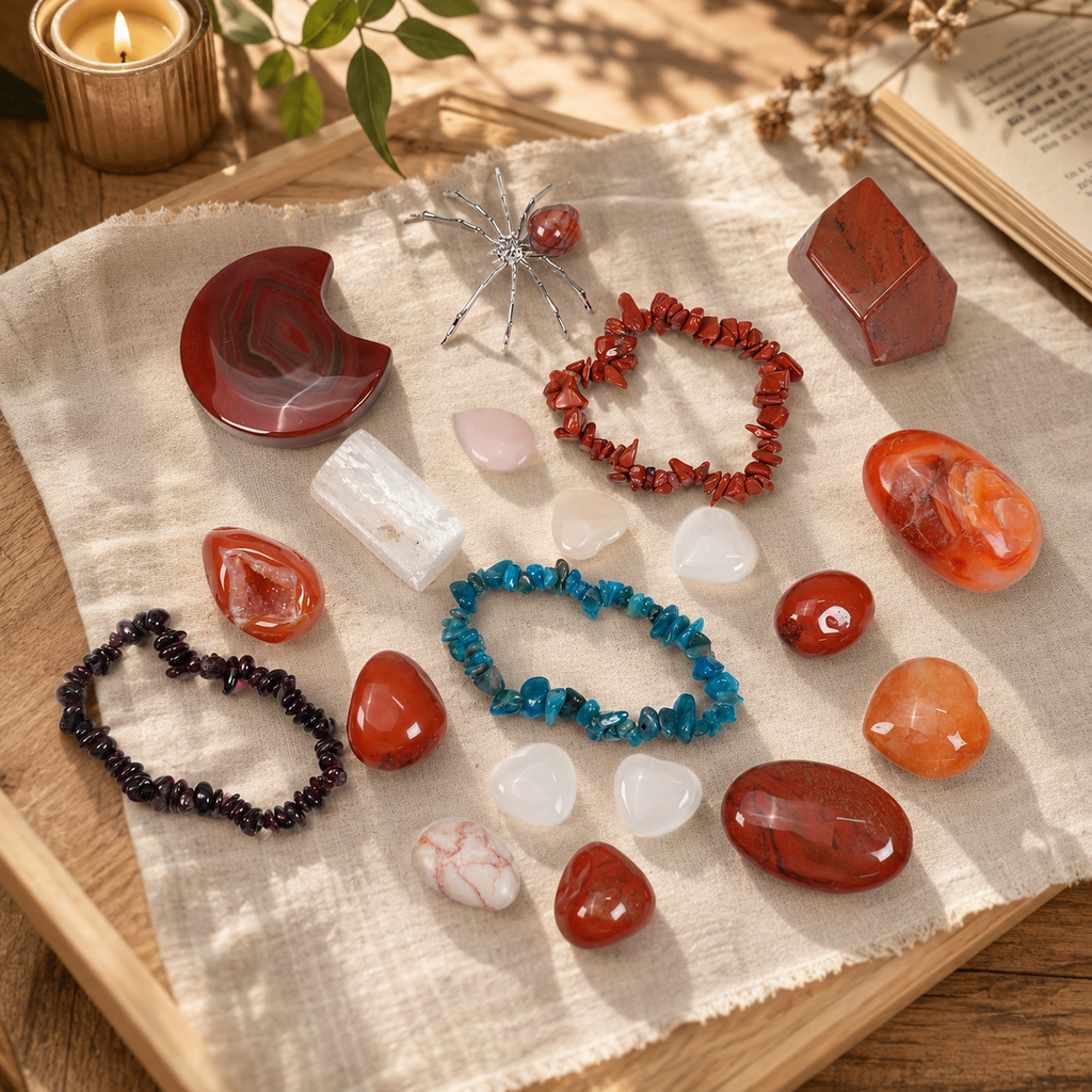 20Pcs Natural Crystal Stone Random Set | Healing Crystal Kit for Meditation, Yoga & Home Decor