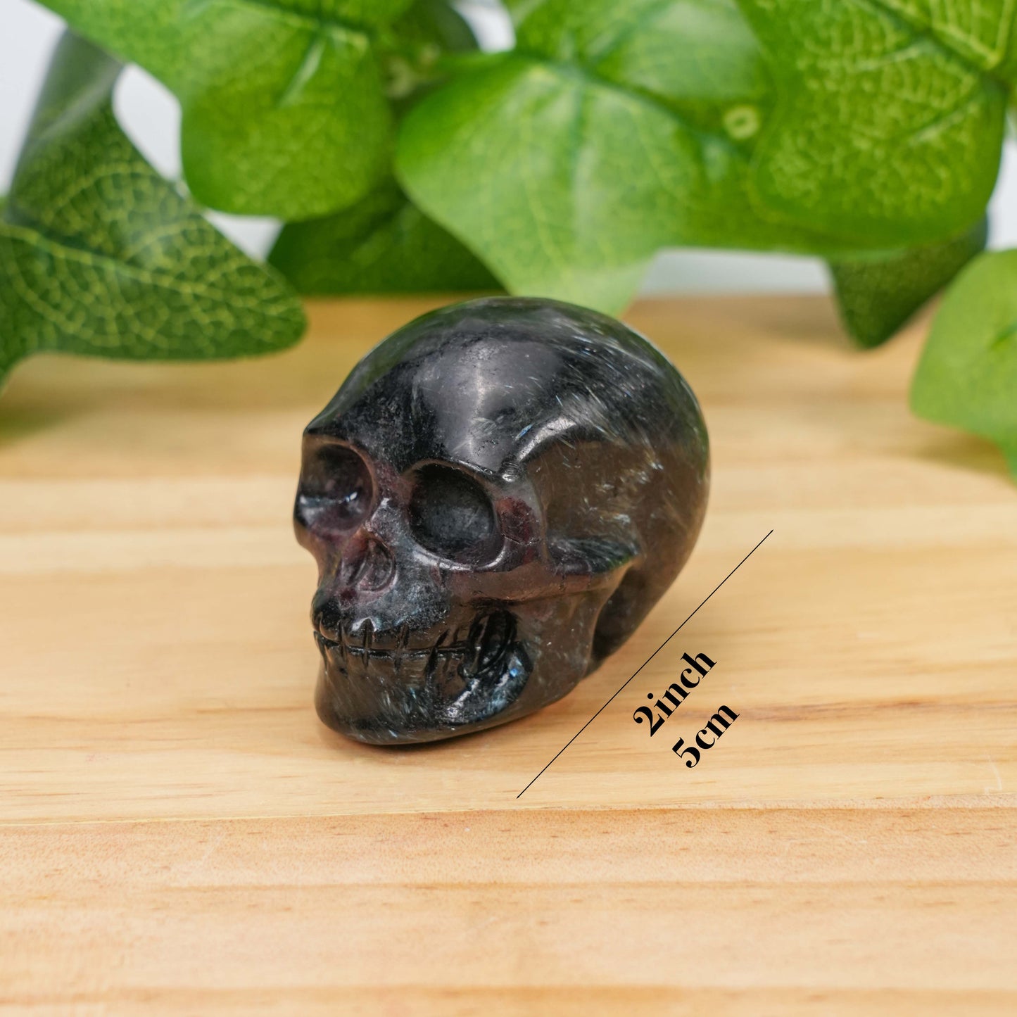 Natural Hand Carved Crystal Skull Collection Polished Realistic Skull Figurine for Reiki Healing, Gothic Decor, & Crystal Grids