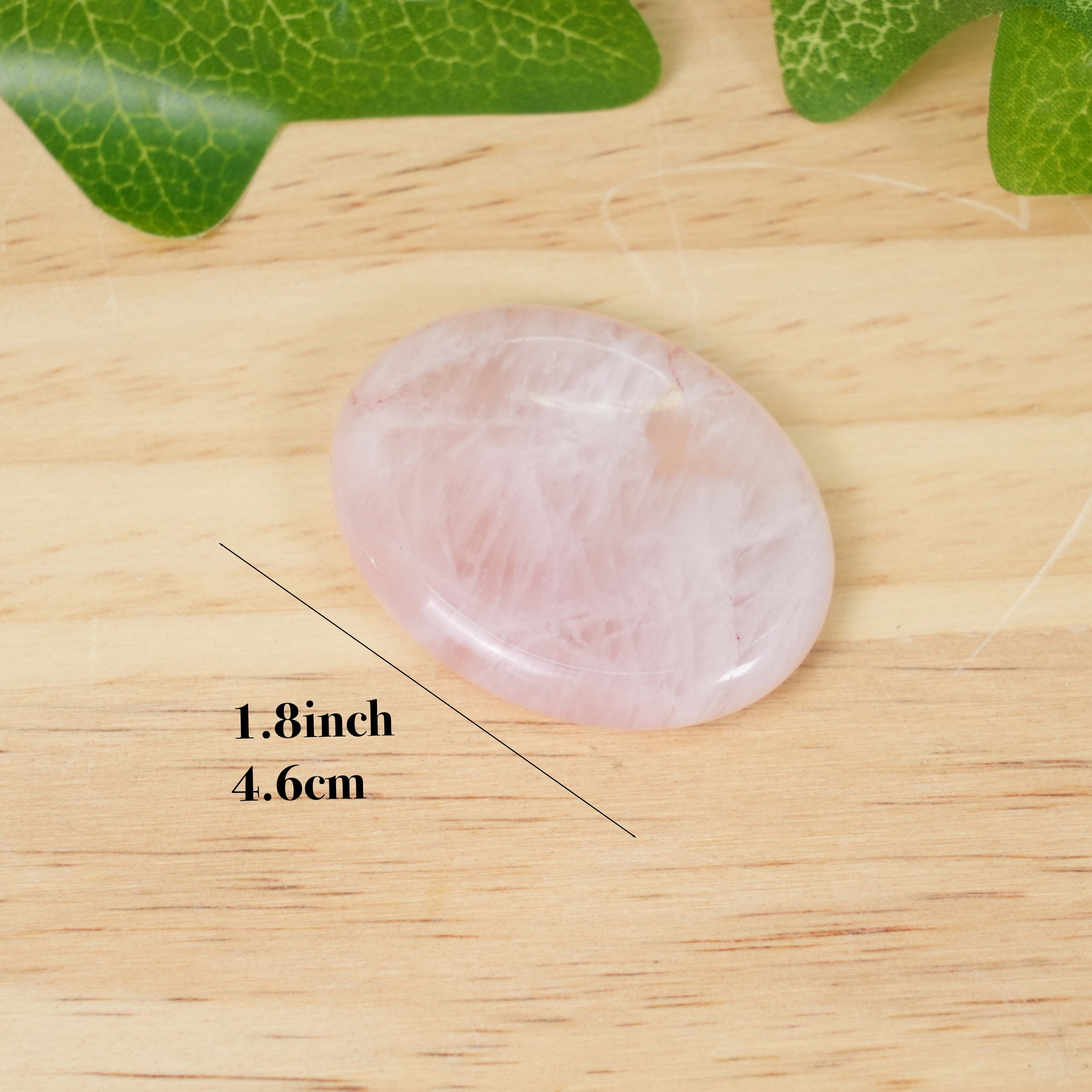 Crystal Worry Stones - Natural Polished Palm Stones for Anxiety Relief & Grounding