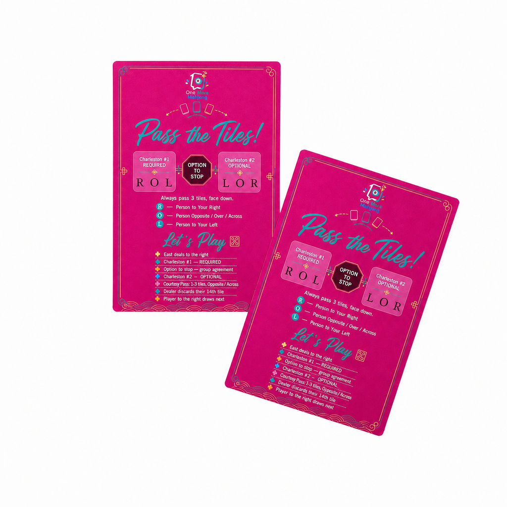 Pink Tiger Mahjong Set