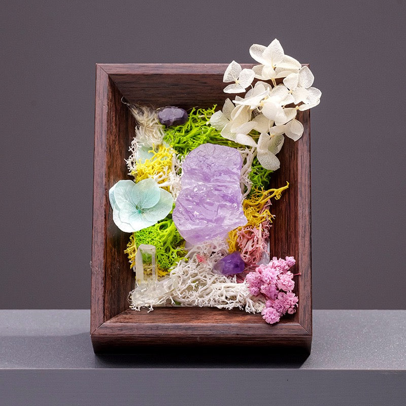 Immortal Flower Micro Landscape Photo Frame Ornament