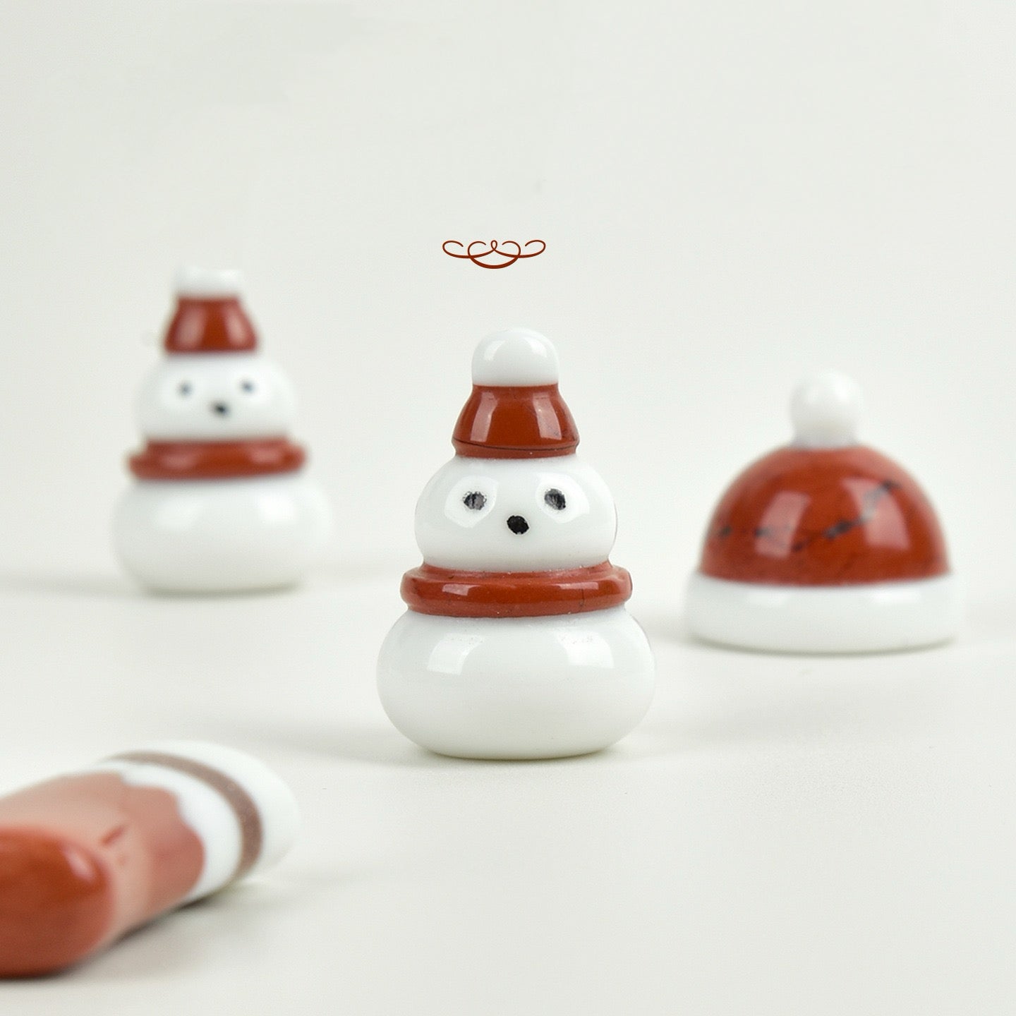 Natural Crystal Santa Claus Christmas Ornament