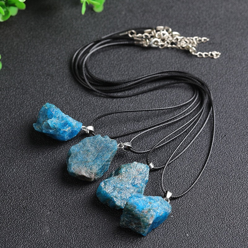 Blue Apatite Stone Pendant