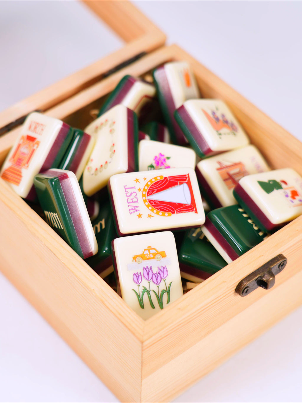 Paris Tower Mahjong Tile Set