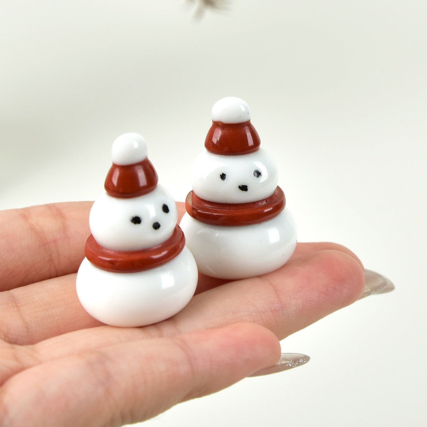 Natural Crystal Santa Claus Christmas Ornament