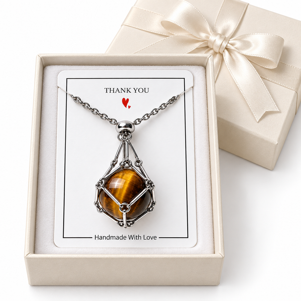 Adjustable Crystal Cage Necklace