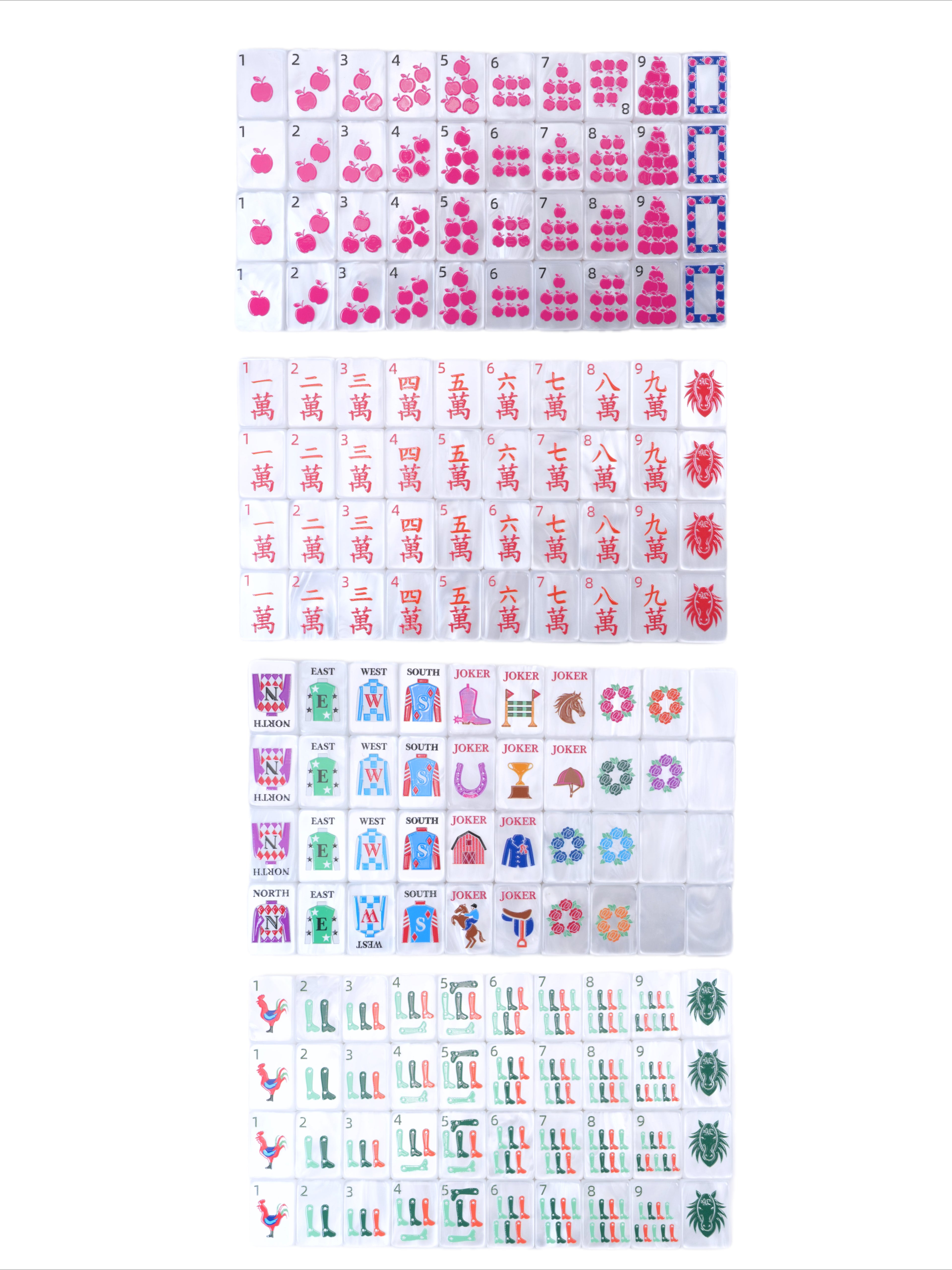 Blush Equestrian Deluxe Organizer Mahjong Set