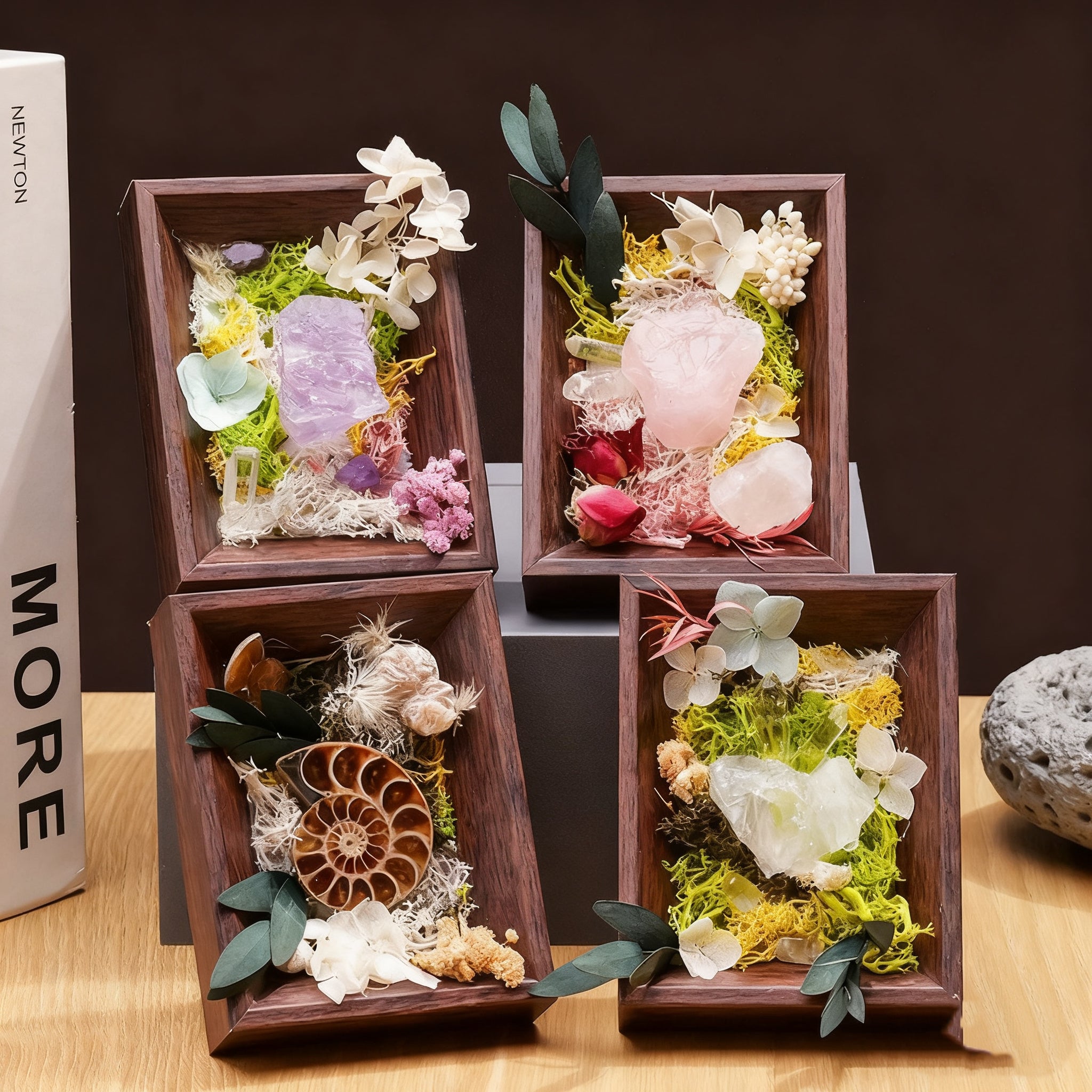 Immortal Flower Micro Landscape Photo Frame Ornament