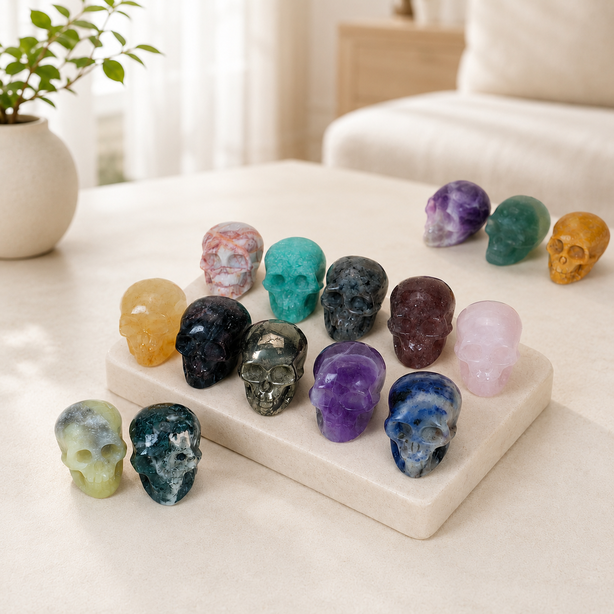 5pcs Set Halloween Skull Carving