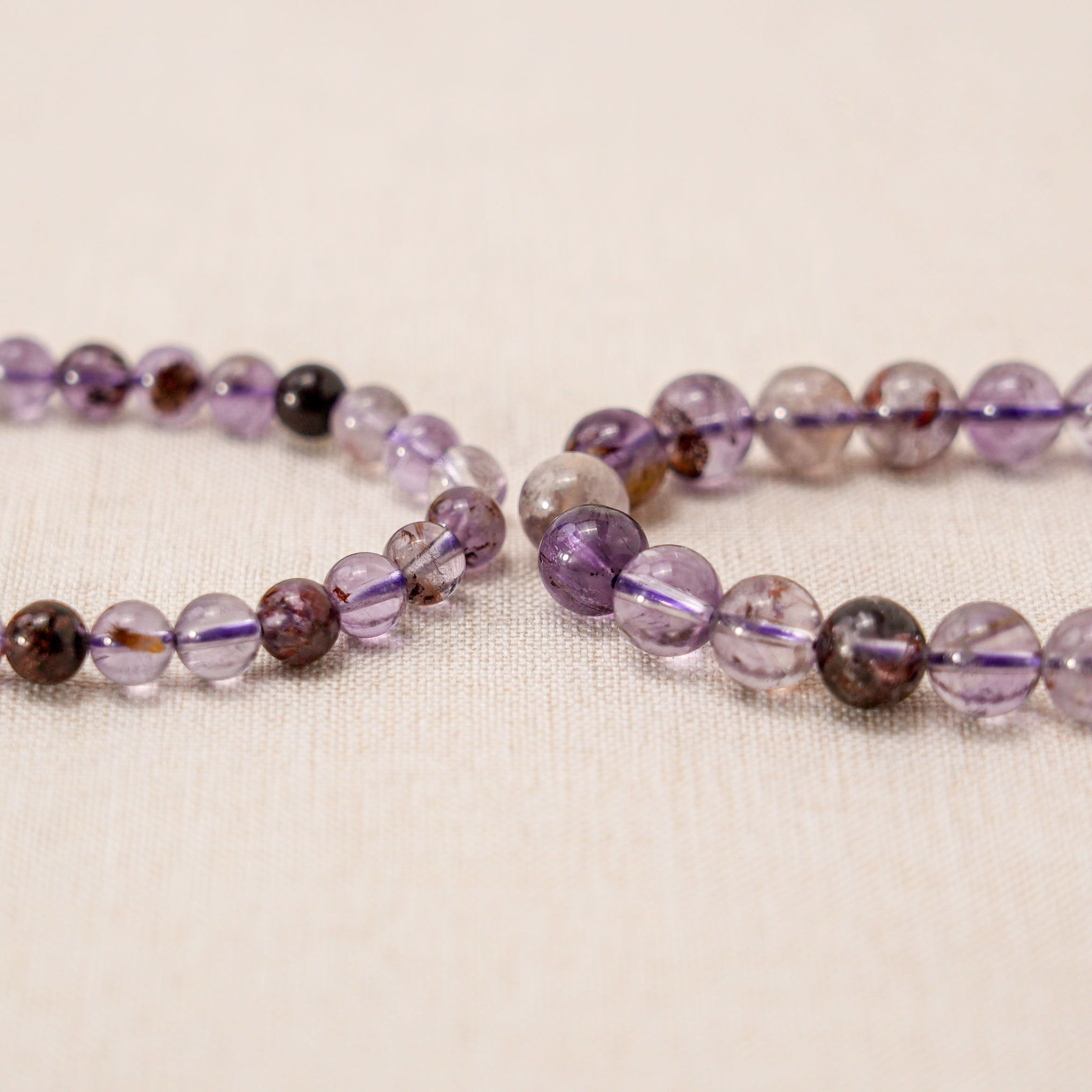 Natural Amethyst Phantom Quartz Bracelet providing peace and inner strength