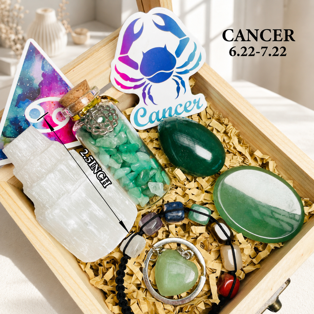 Zodiac Natural Crystal Gift Box