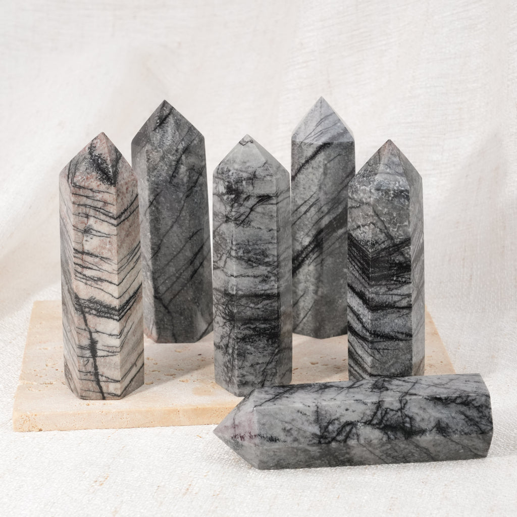 Black Net Stone Point