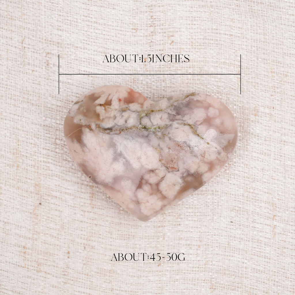 Flower Agate Palm Stone