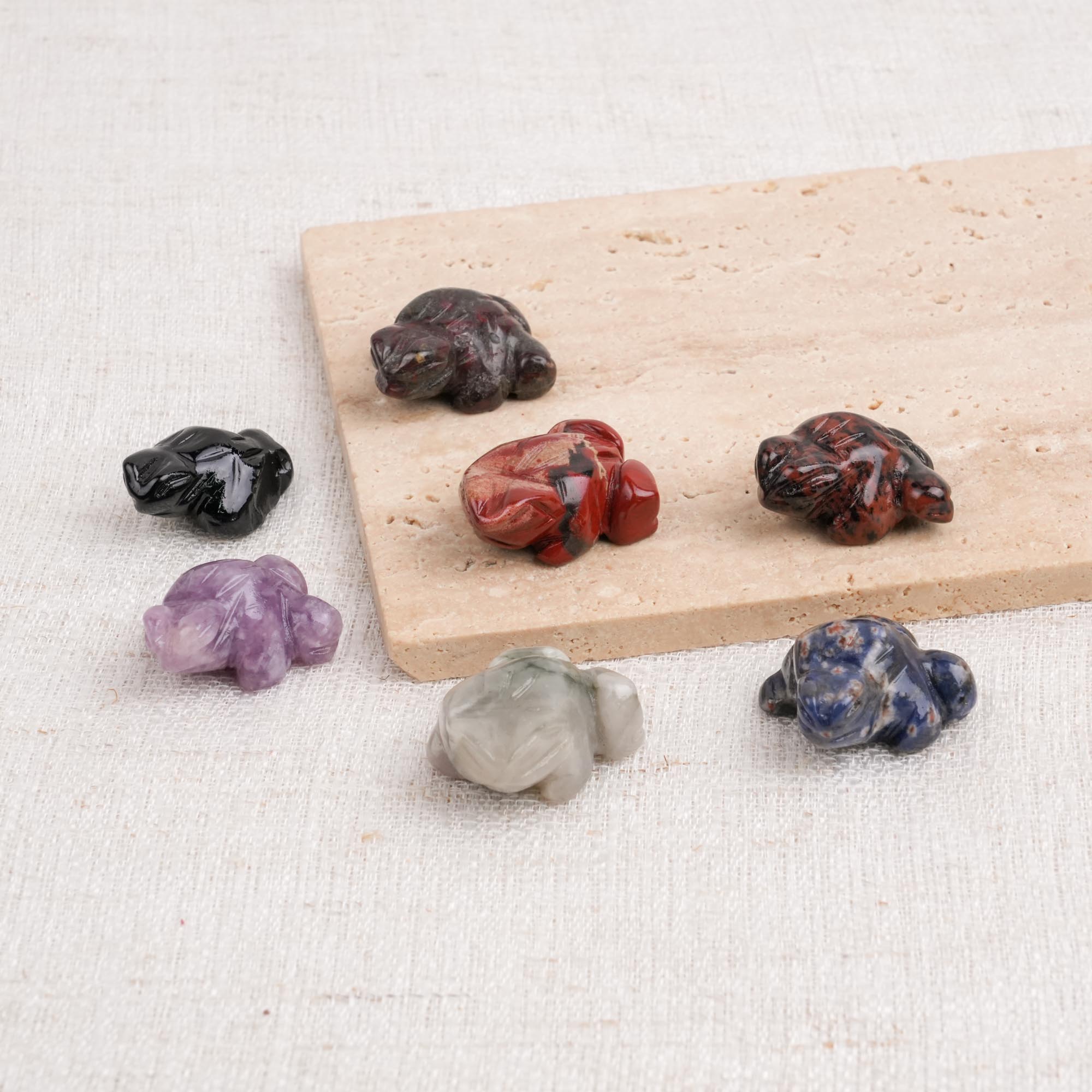 Multi-Material Mini Crystal Frog Carving