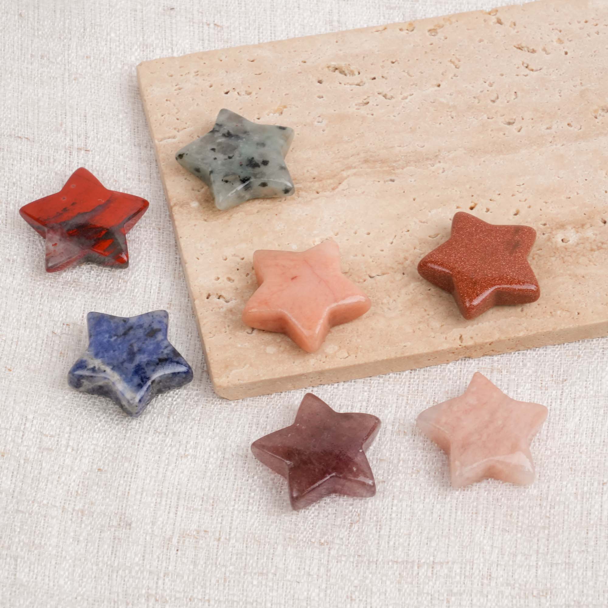 Multi-Material Mini Crystal Pentagram Carving
