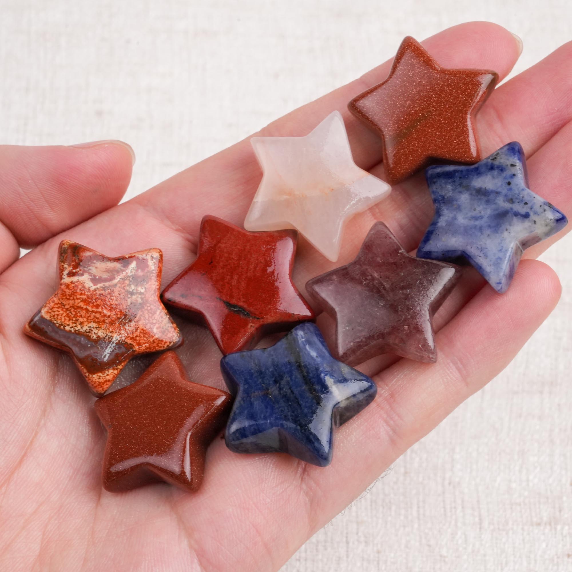 Multi-Material Mini Crystal Pentagram Carving