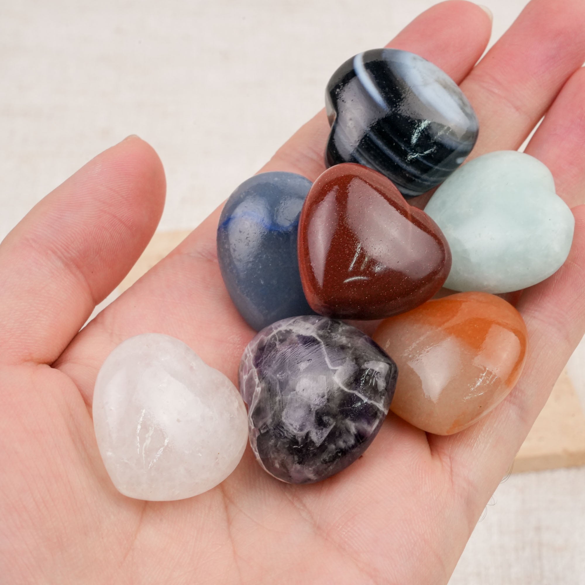 Multi-Material Mini Crystal Heart Carving