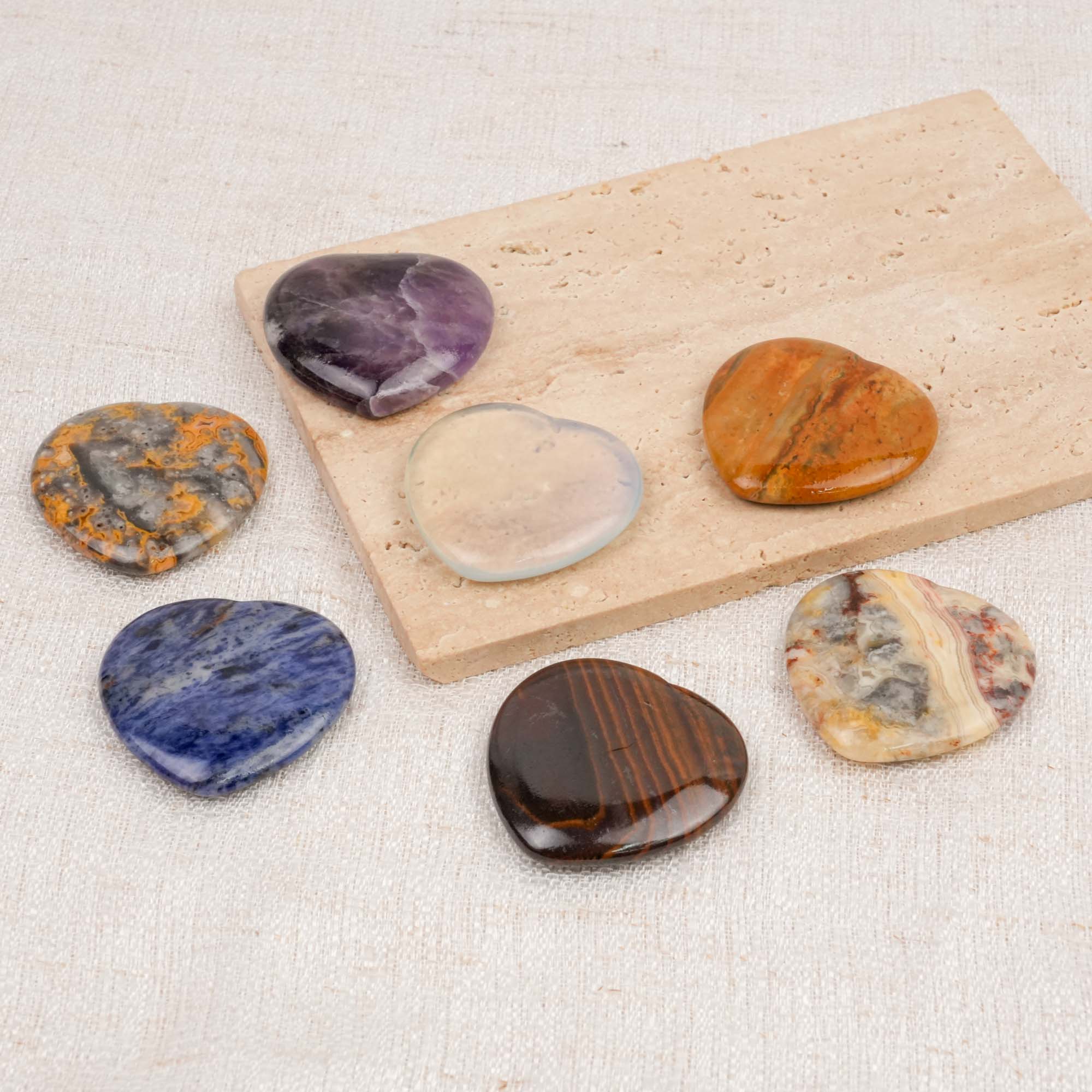 Multi-Material Crystal Worry Stone