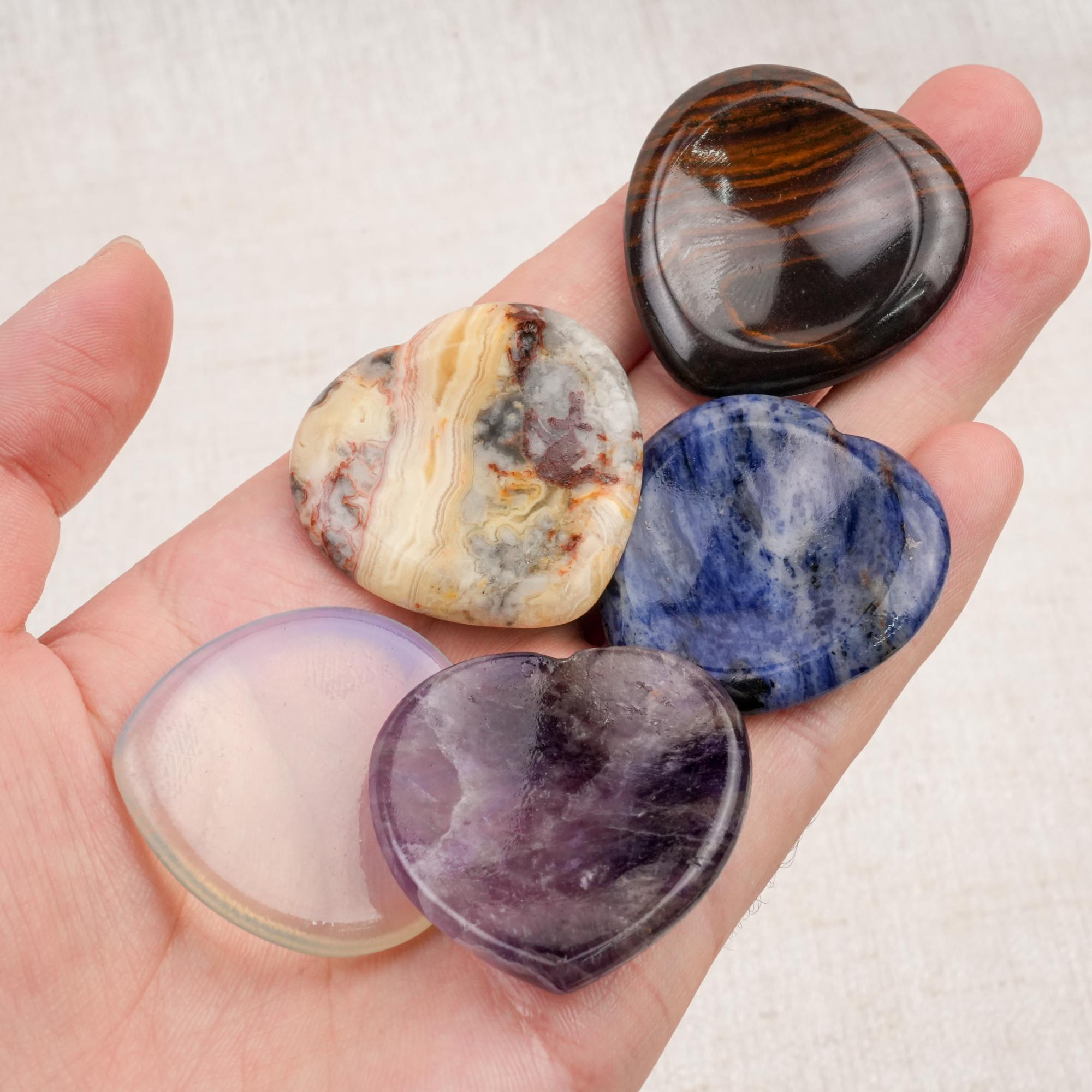 Multi-Material Crystal Worry Stone