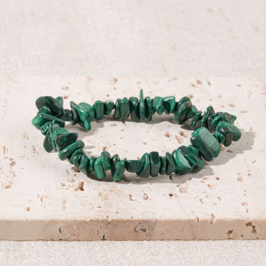 Malachite Chip Bracelet