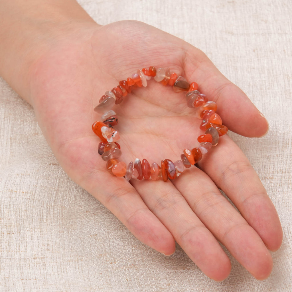 Carnelian Chip Bracelet