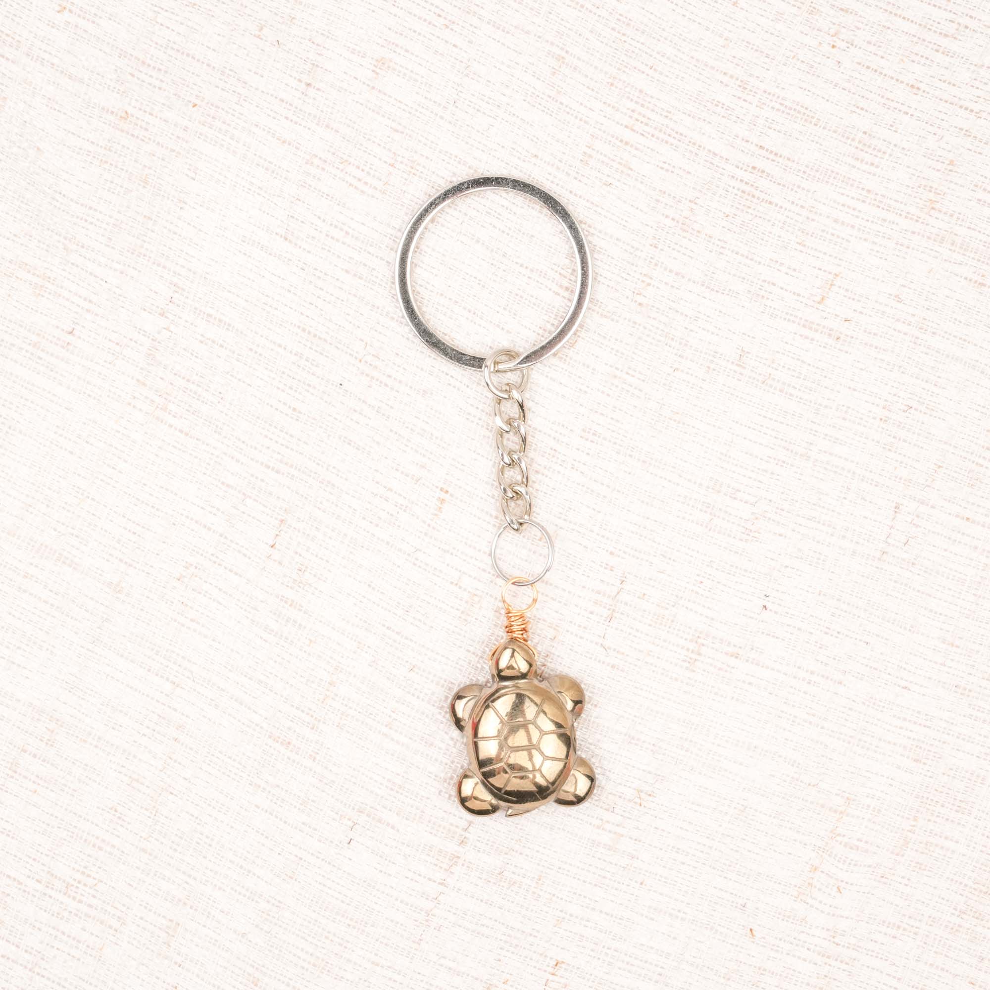 Pyrite Turtle Carving