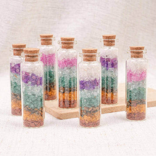 Rainbow Crystal Chip Bottle