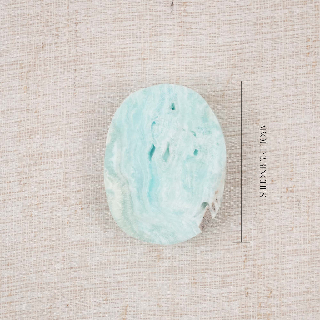 Hemimorphite Palm Stone