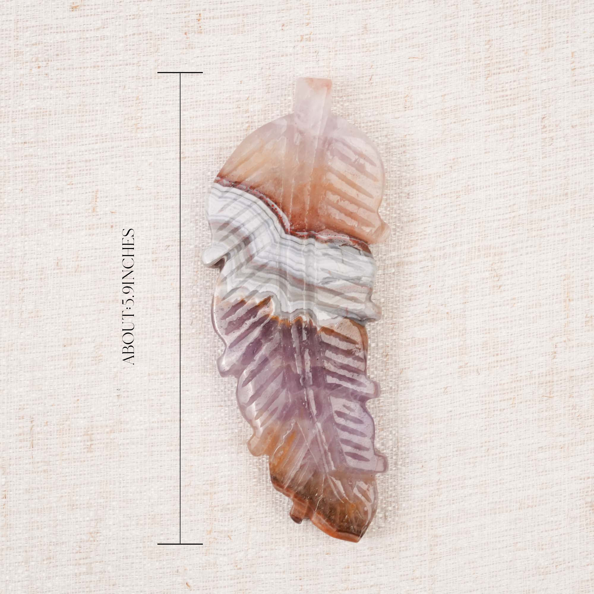 Multi-Material Crystal Feather Carving