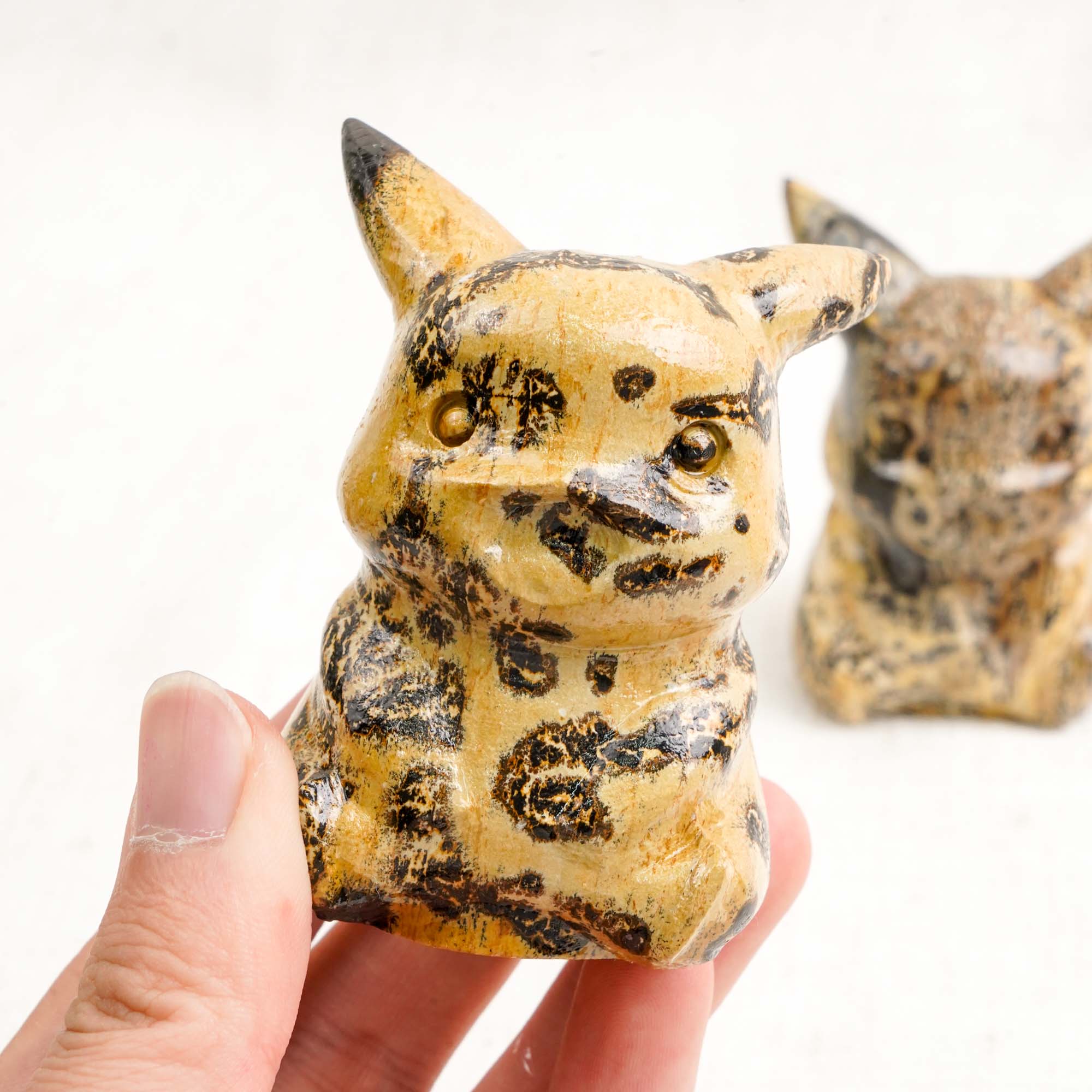 Picture Jasper Pikachu Carving