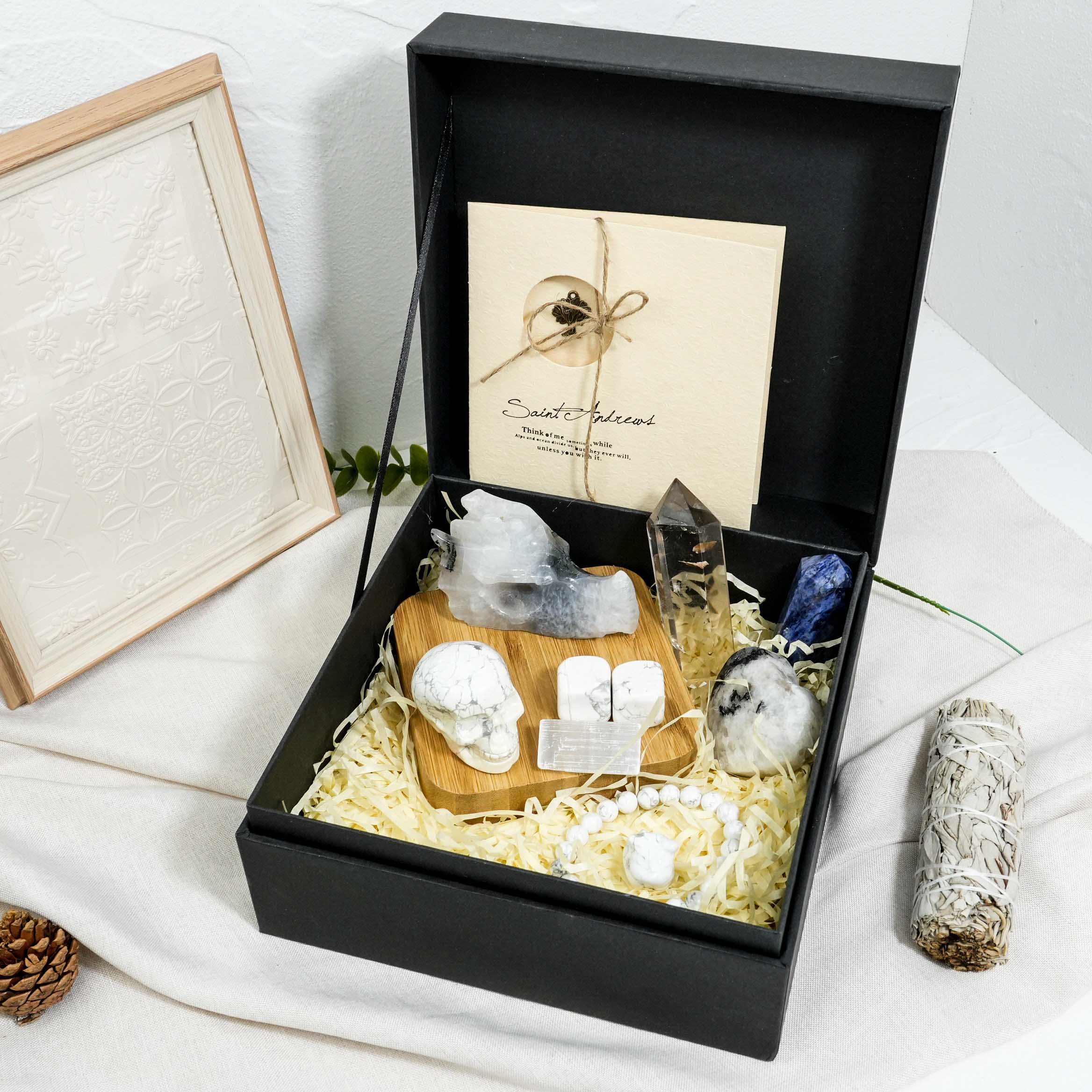 An elegant Christmas Miracle gift box with a holiday spirit, perfect for adding festive joy to any celebration.