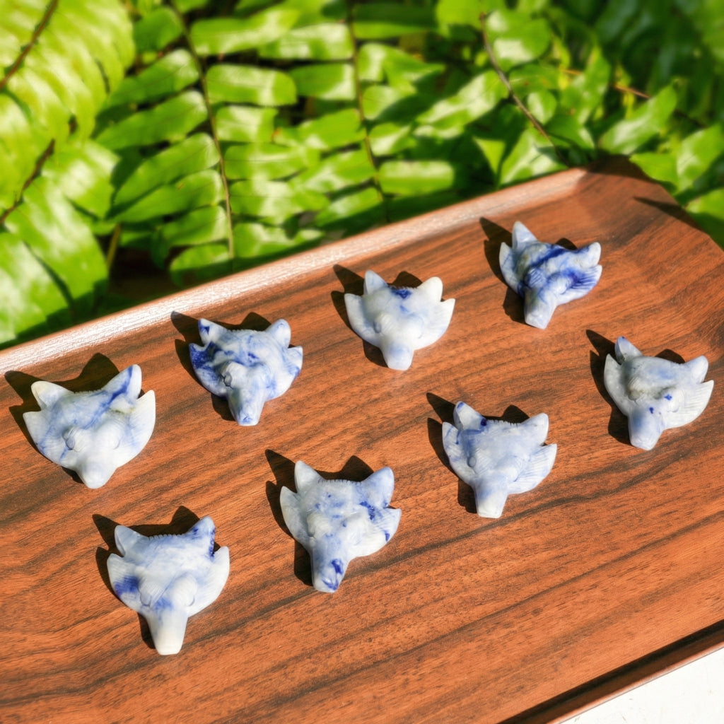 Porcelain Sodalite Wolf