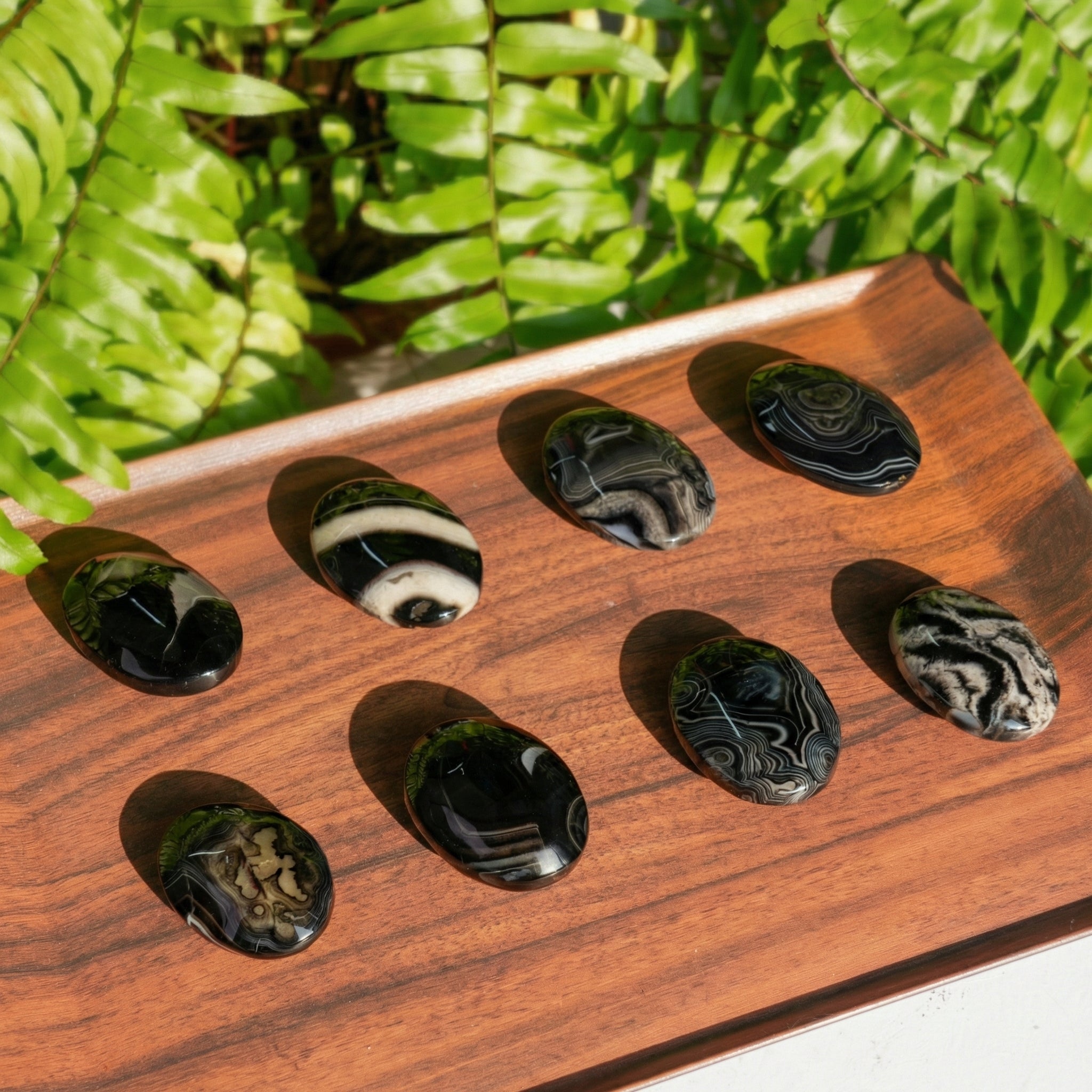 Black Sardonyx Palmstone