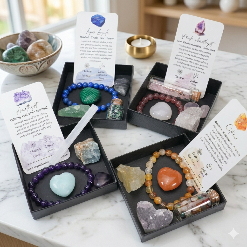 The Manifestation Box: Handpicked Healing Crystal Kits for Every Intention