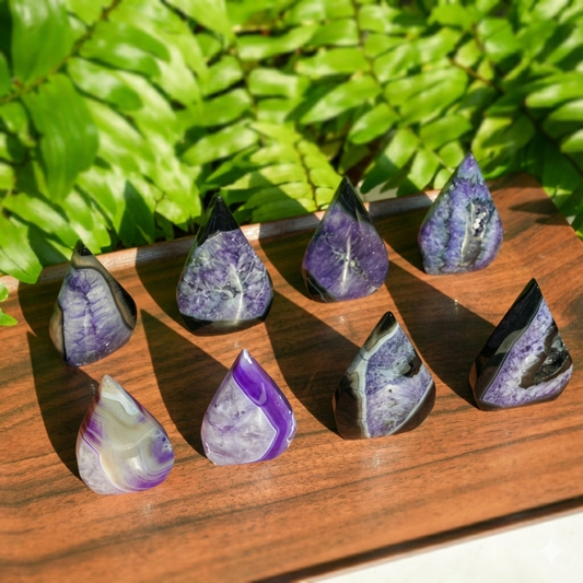 Black and Purple Sardonyx Ornament