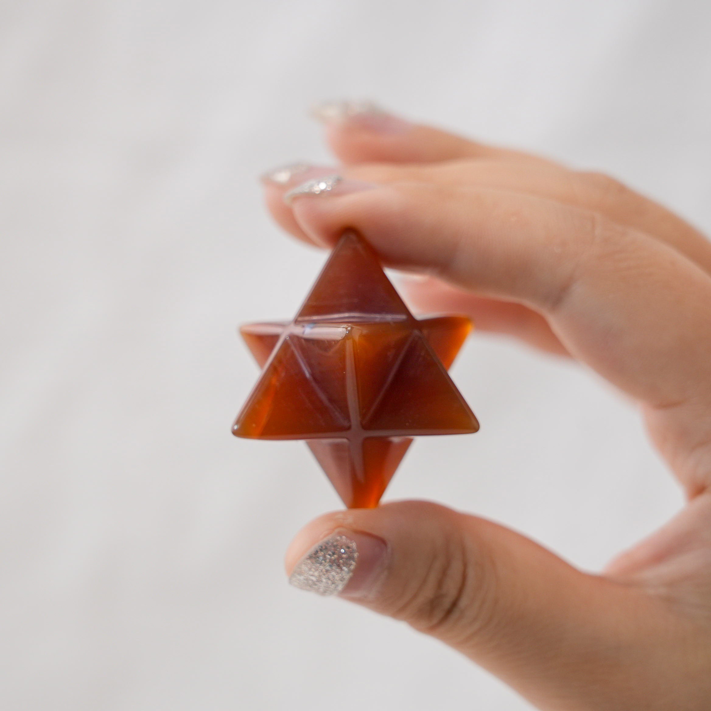 Carnelian Merkaba for vitality and energy boosting