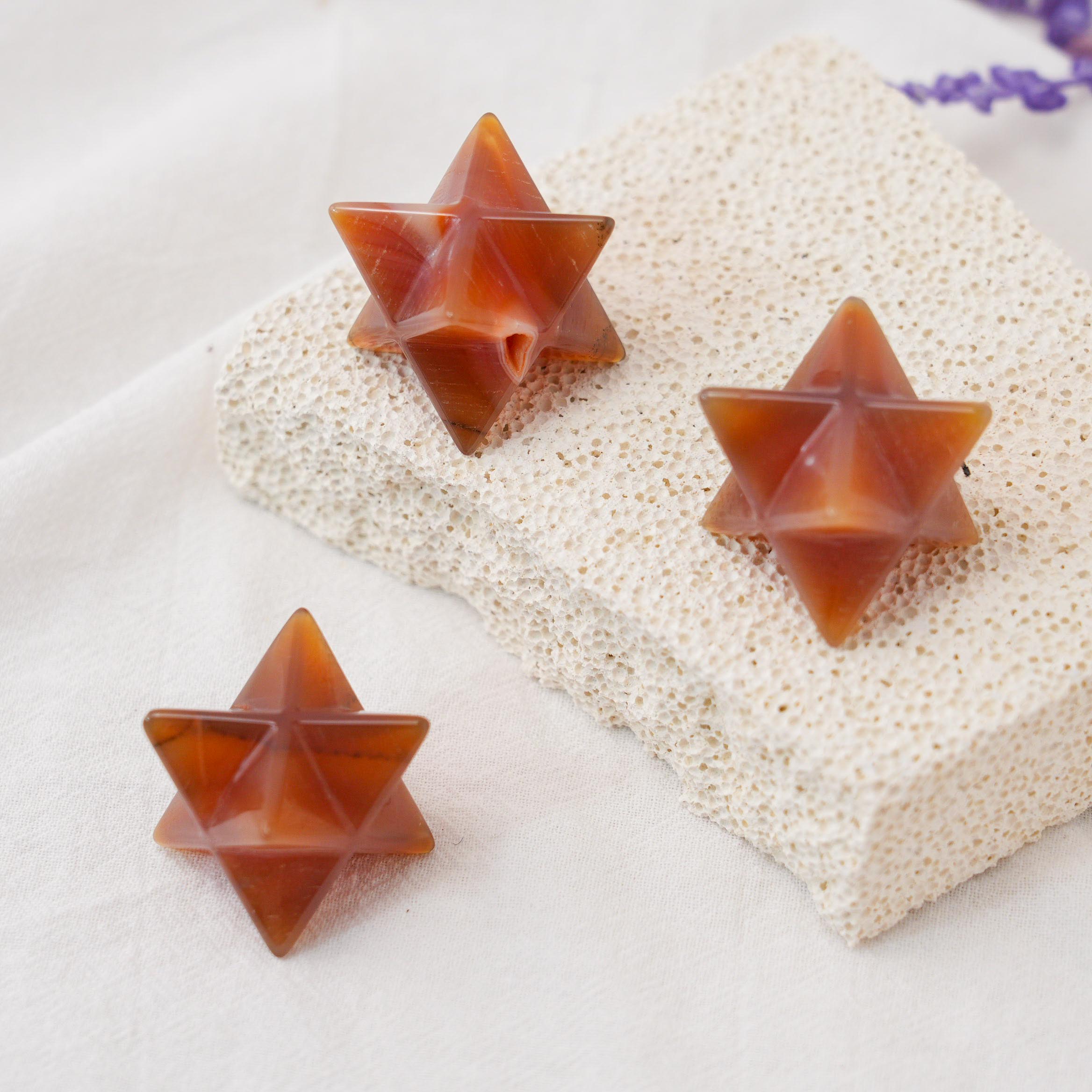 Carnelian Merkaba for boosting confidence and focus