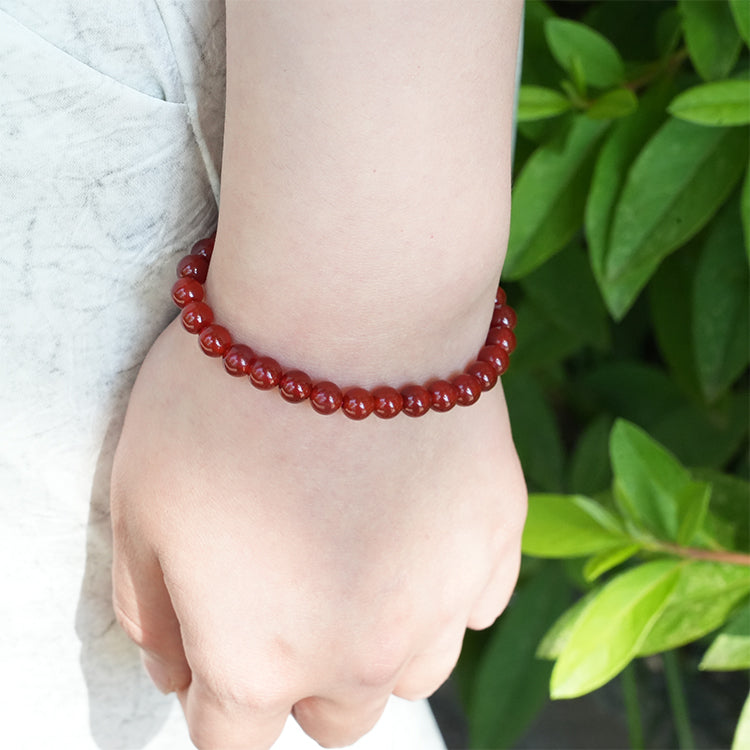 Natural Carnelian Bracelet for enhancing courage and determination