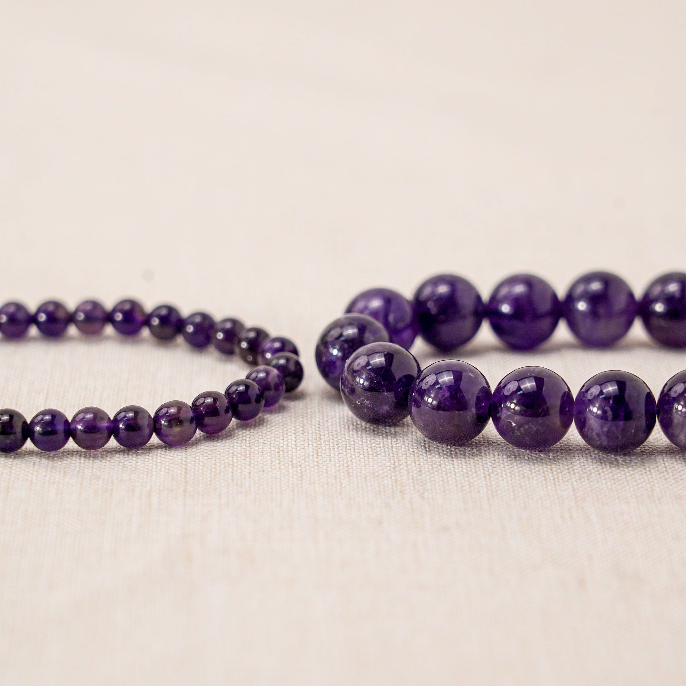 Genuine amethyst stone bracelet, promoting high vibration energy and spiritual awakening