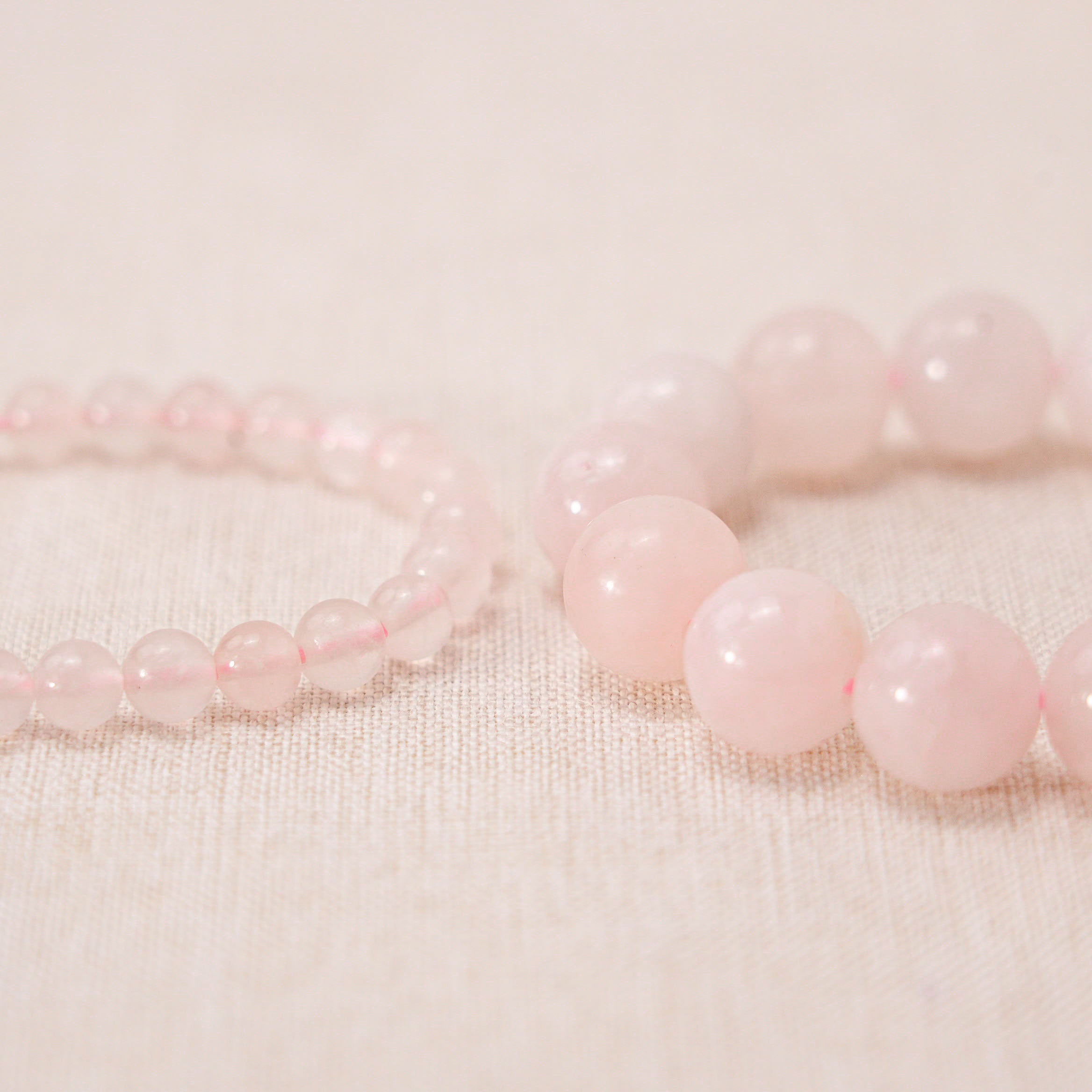 Rose Quartz Gemstone Bracelet for relationship harmony and empathy