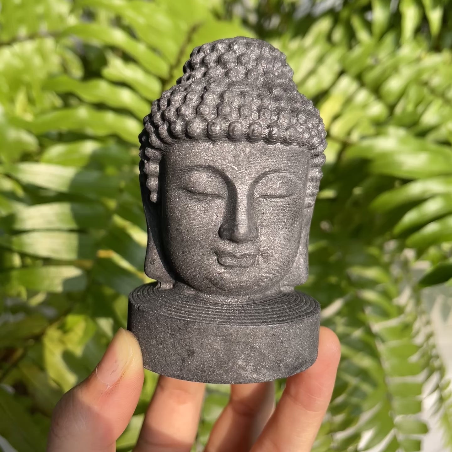 Shungite Buddha Head