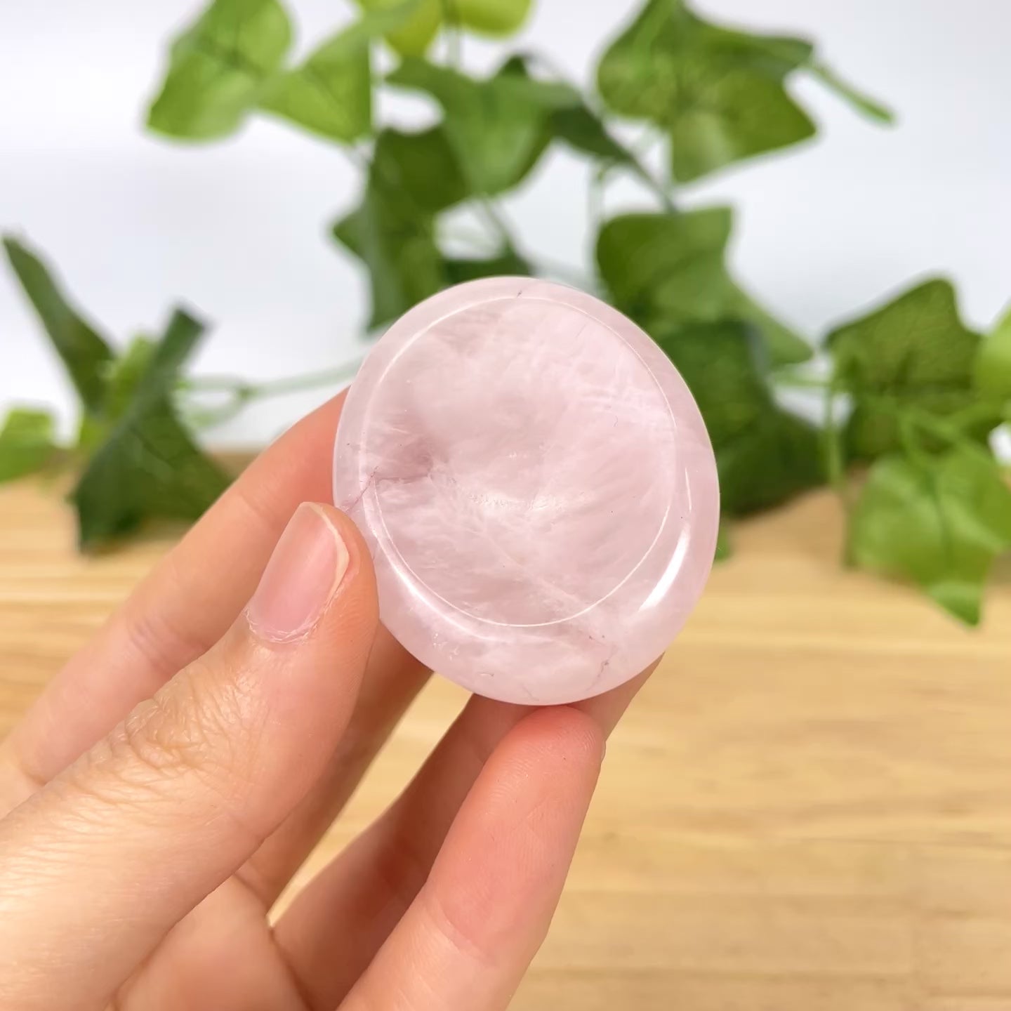 Crystal Worry Stones - Natural Polished Palm Stones for Anxiety Relief & Grounding