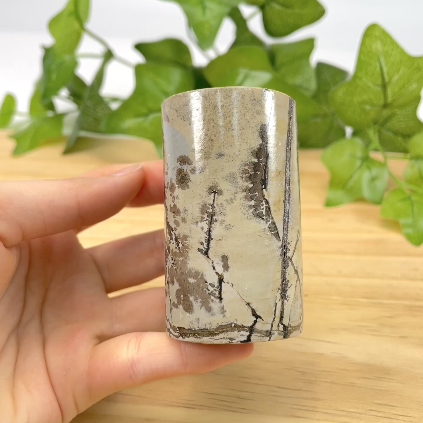 Natural Picture Jasper Obelisk - Hand-Carved Gemstone Column Statue, Healing Crystal Tower for Reiki, Meditation, and Home Decor, Unique Scenery Stone Pillar for Office & Altar