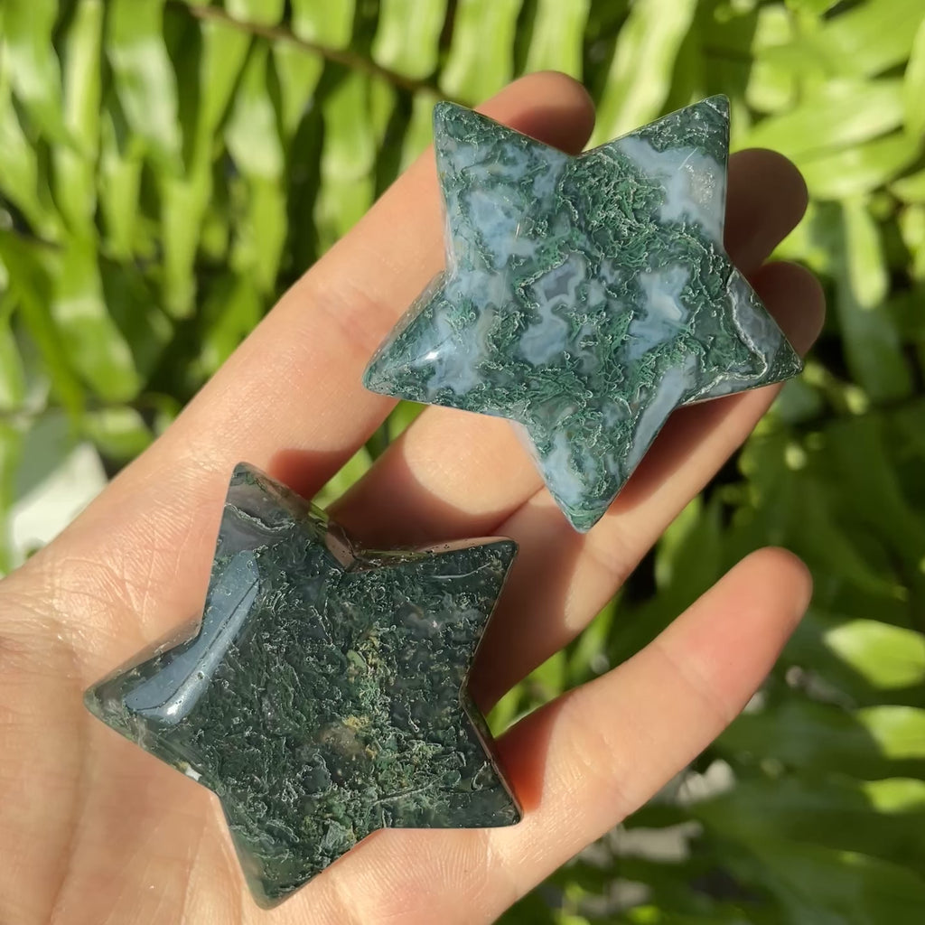 Moss Agate Star