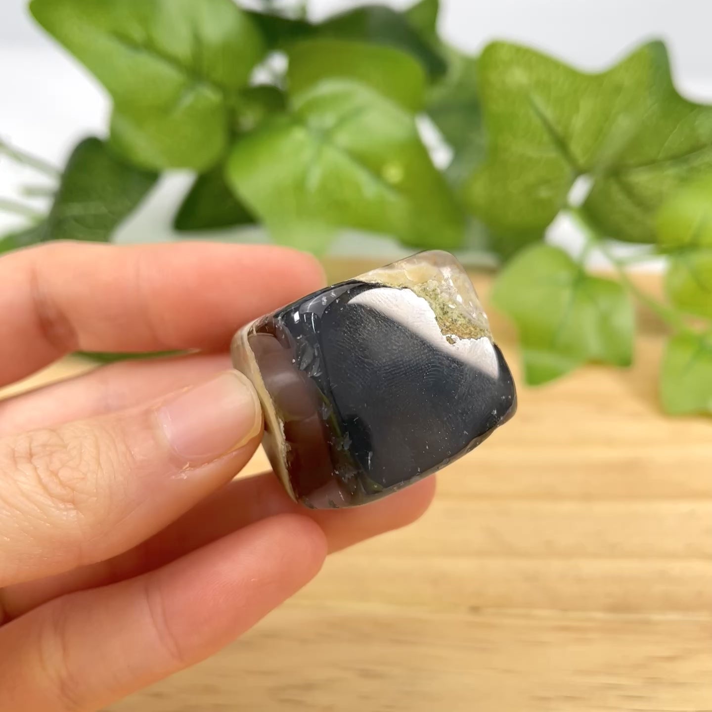 Volcano Agate Small Cube | Natural Crystal Cube for Grounding & Home Decor