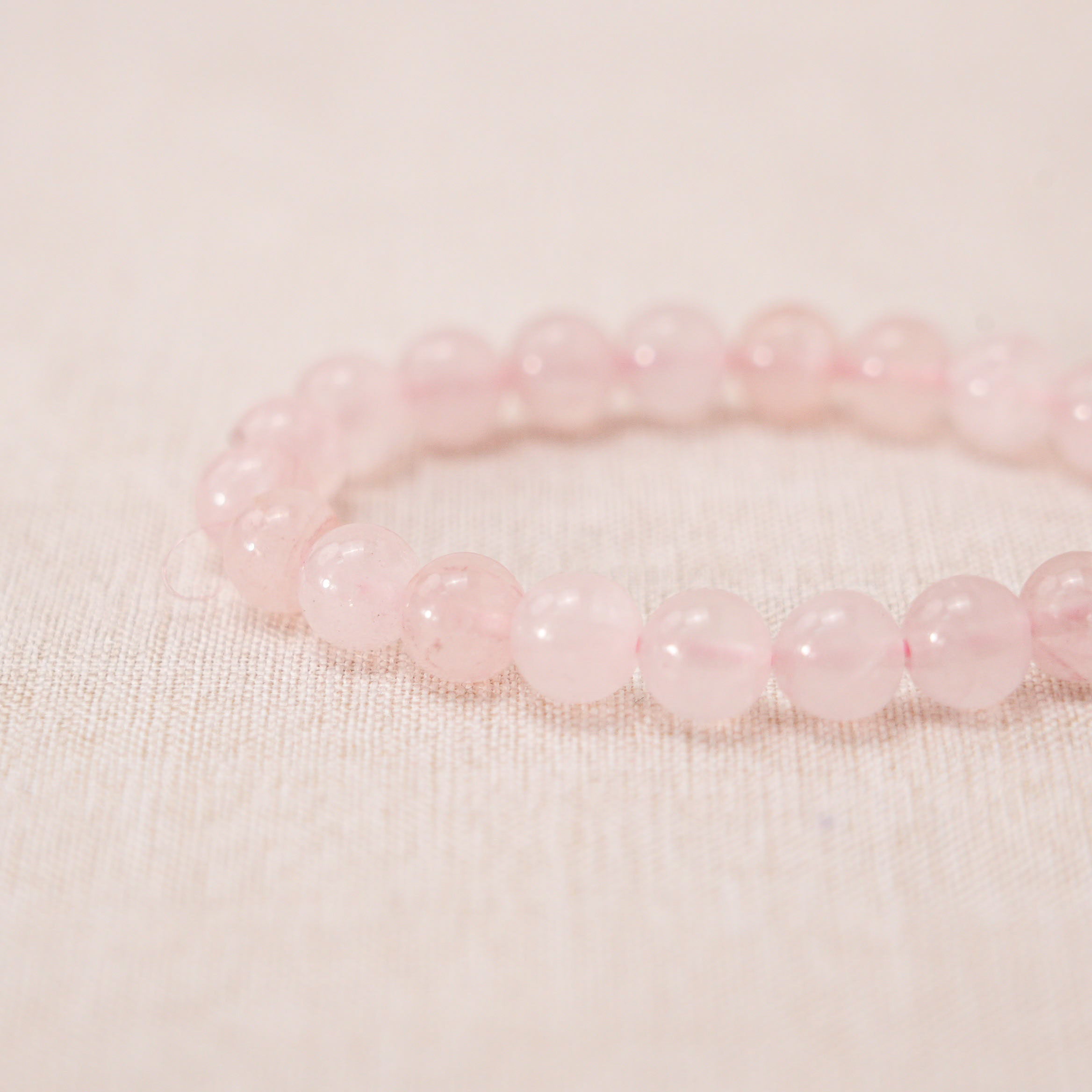 Rose Quartz Healing Bracelet for stress relief and self-care