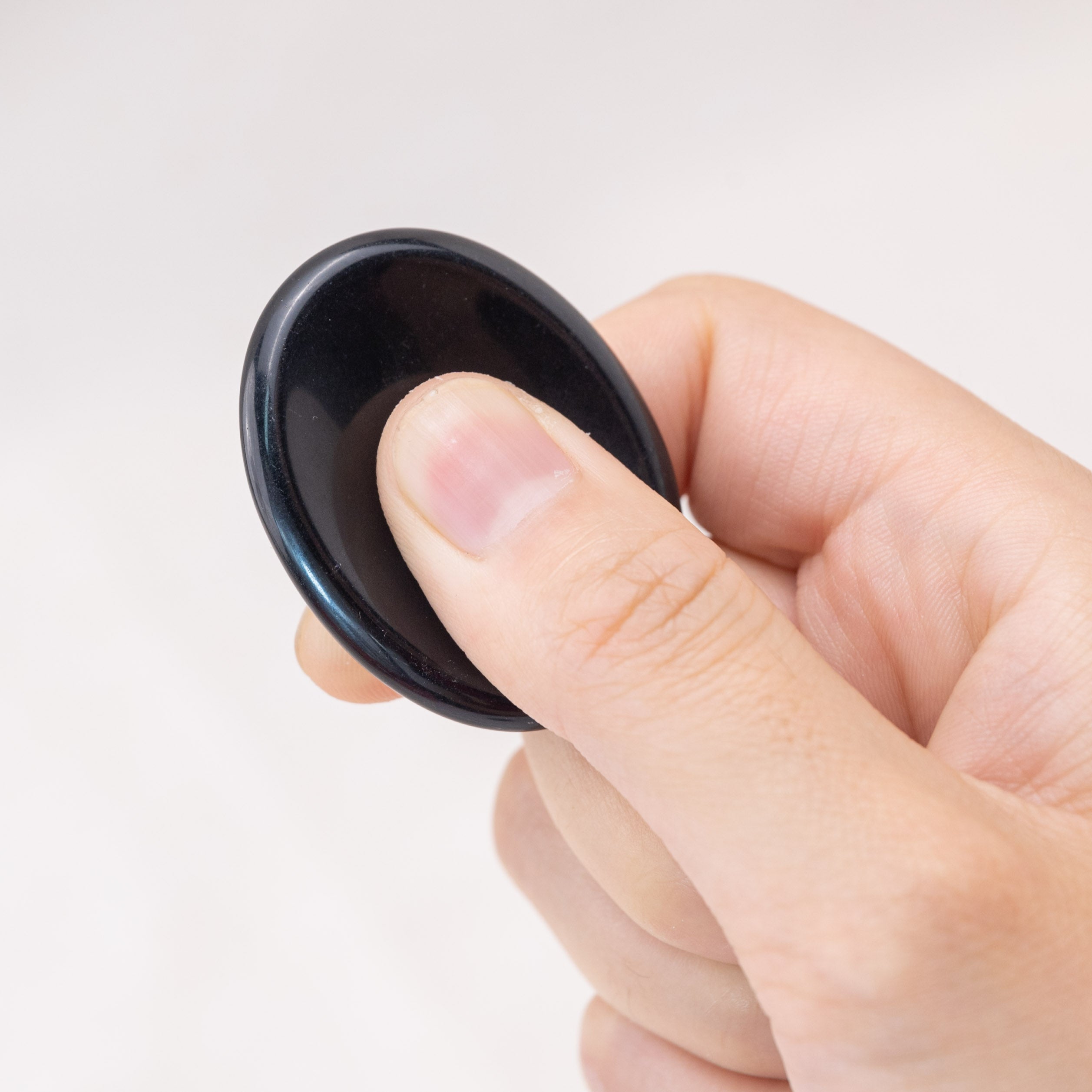 The Black Obsidian Worry Stone provides a sense of calm and protection