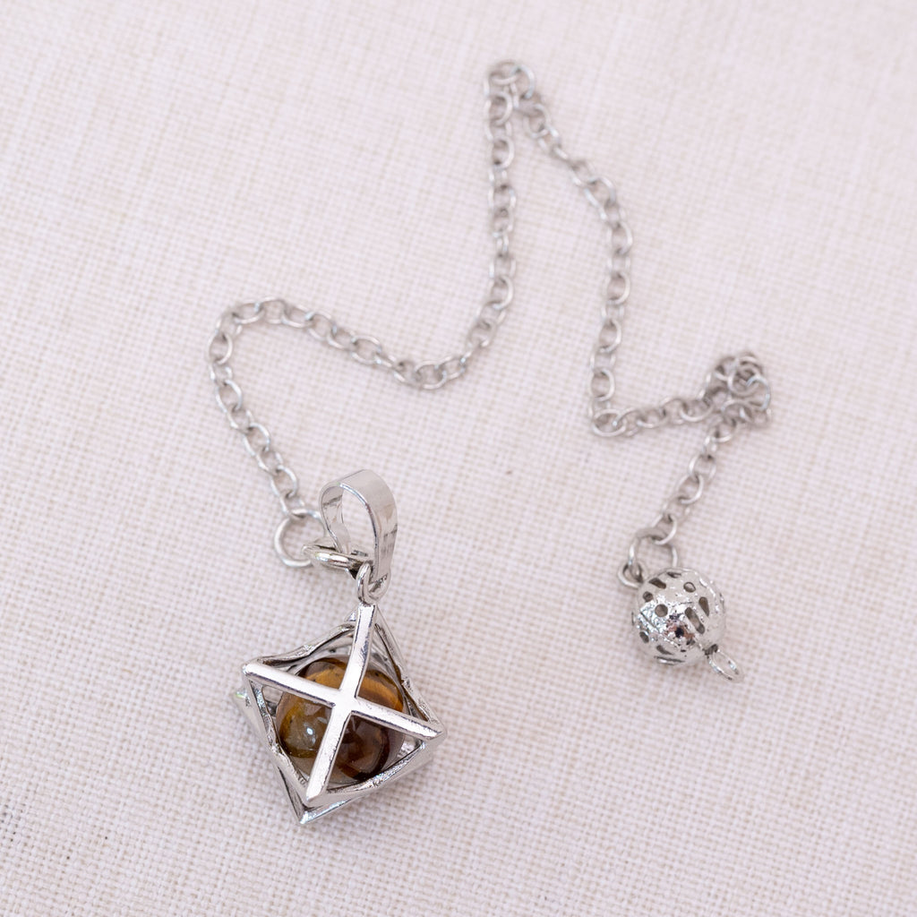 Tiger Eye Merkaba pendulum balancing energy