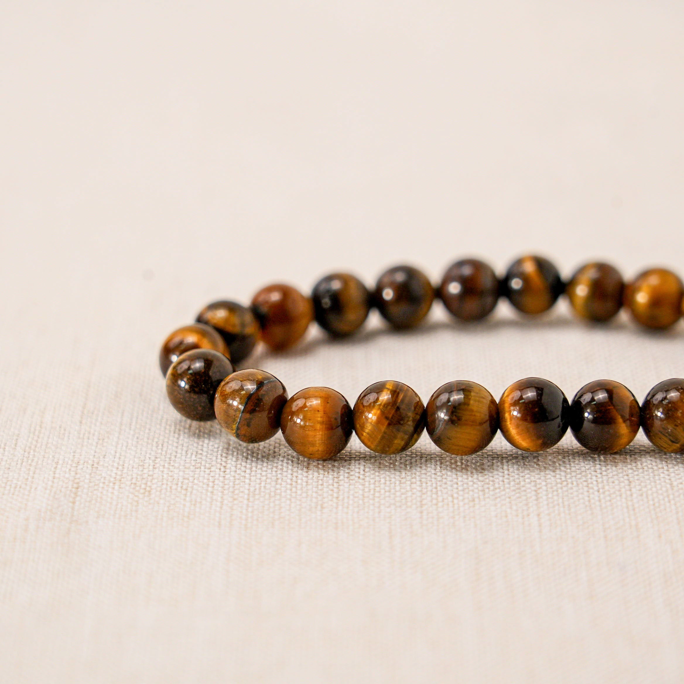 Grounding and stability with the Tiger Eye Gemstone Bracelet